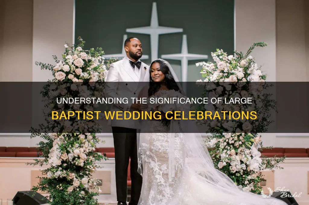 why are wedding parties large for baptist weddings