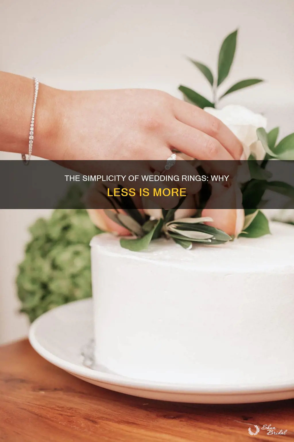 why are wedding rings less ornate