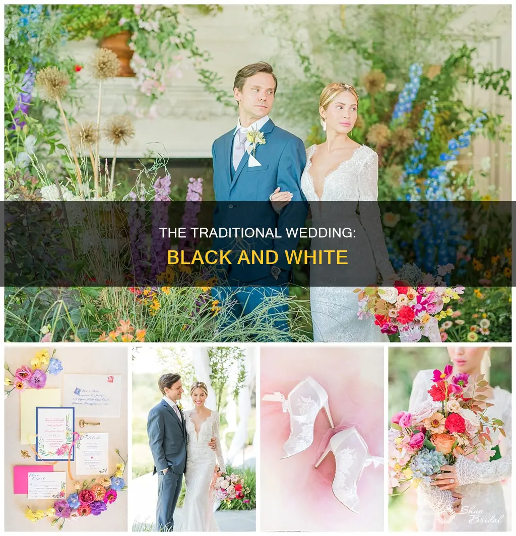 why are weddings a black tux and white dress
