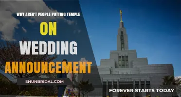Missing Temples in Wedding Announcements: Cultural Shift or Oversight?