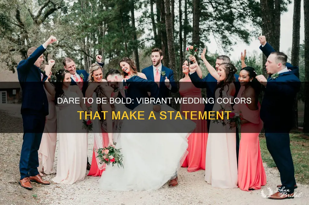 why bold wedding colors