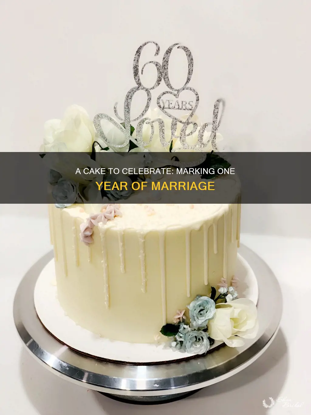 why cake 1 year wedding