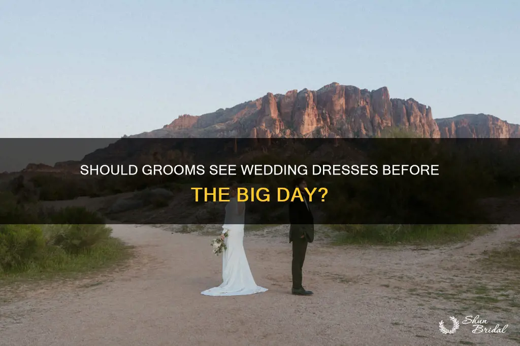 why can fiance see wedding dress