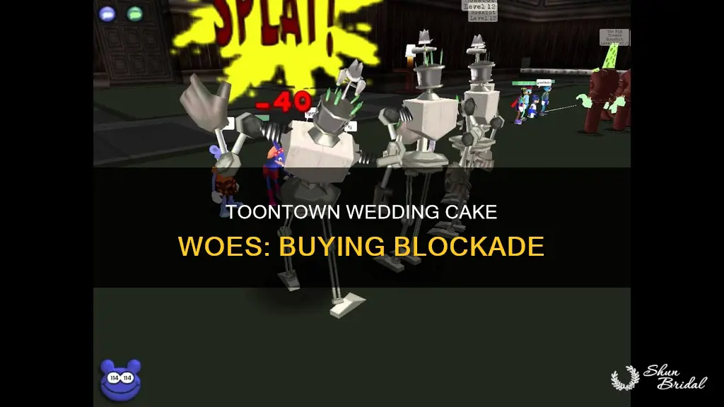 why cant I buy a wedding cake in toontown