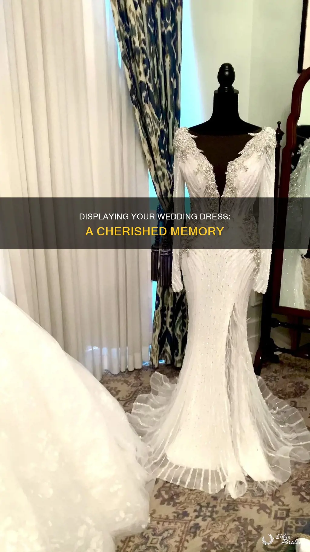 why cant I display my wedding dress