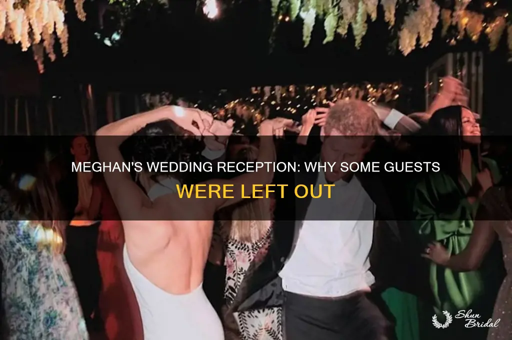 why cant meghans wedding guests go to the reception