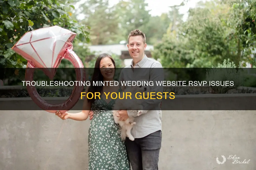 why cant my guests rsvp on my minted wedding websites