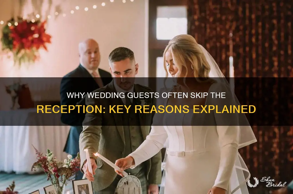 why cant the wedding guests go to the reception