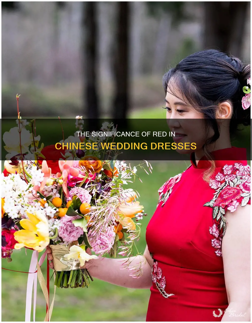 why chinese wedding dress is red