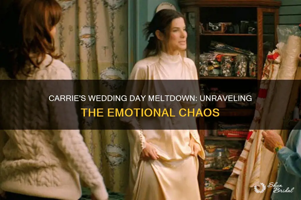 why d8d carrie freak out on her wedding day