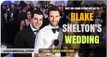 Adam Levine's Absence: Why He Skipped Blake Shelton's Wedding