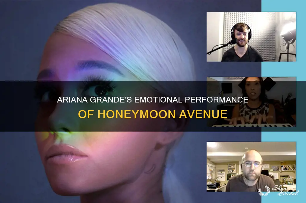 why did ariana grande cry during honeymoon avenue
