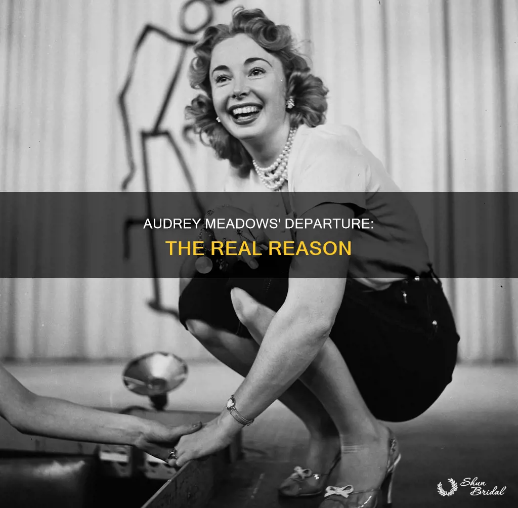 why did audrey meadows quit the honeymooners