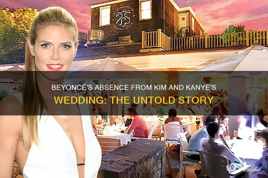 why did beyonce not go to kim and kanye
