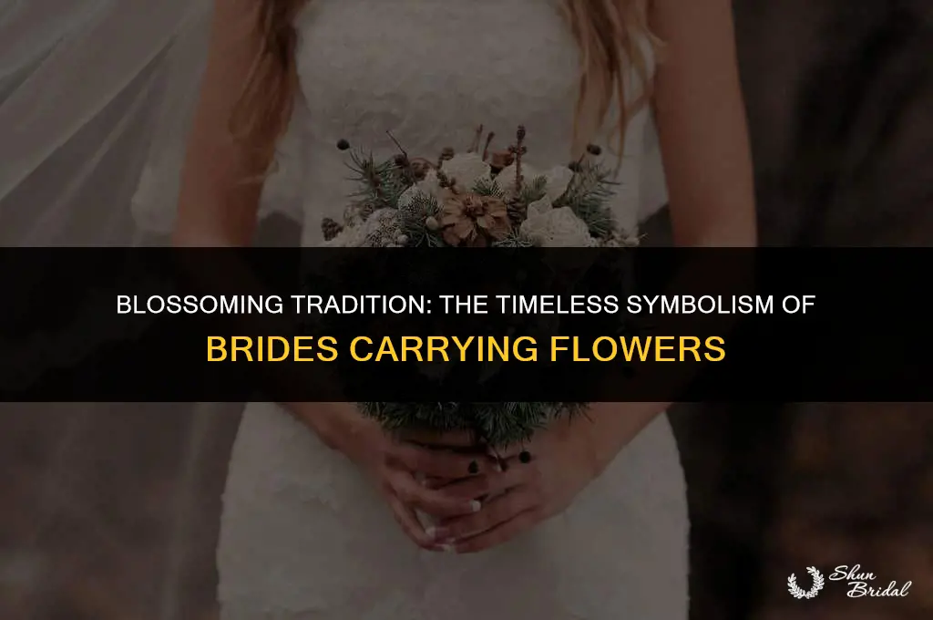why did brides carry flowers