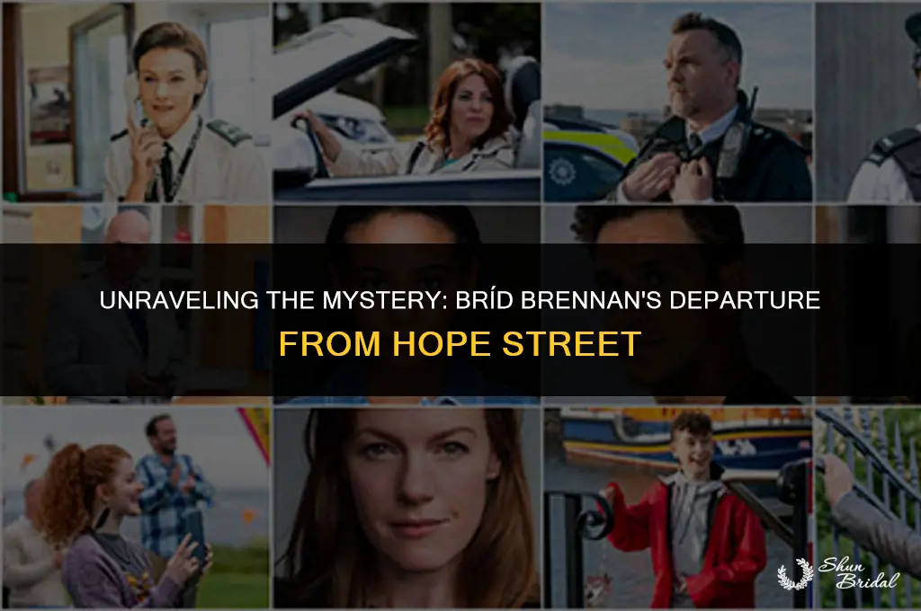 why did bríd brennan leave hope street