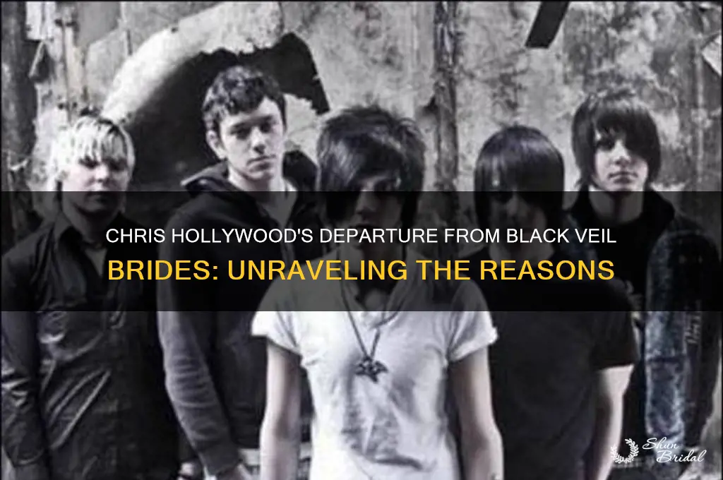 why did chris hollywood leave black veil brides