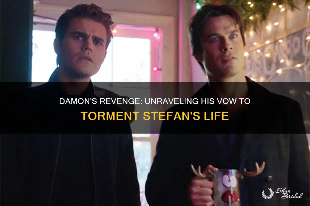 why did damon vow to make stefan miserable