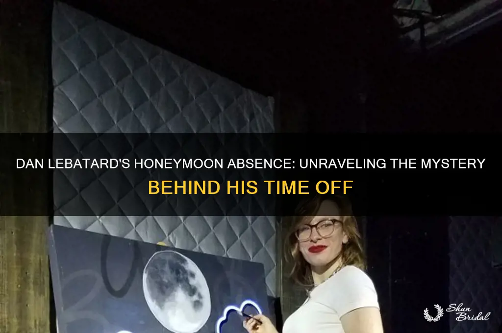 why did dan lebatard miss time after honeymoon