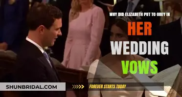 Why Elizabeth Included 'Obey' in Her Royal Wedding Vows