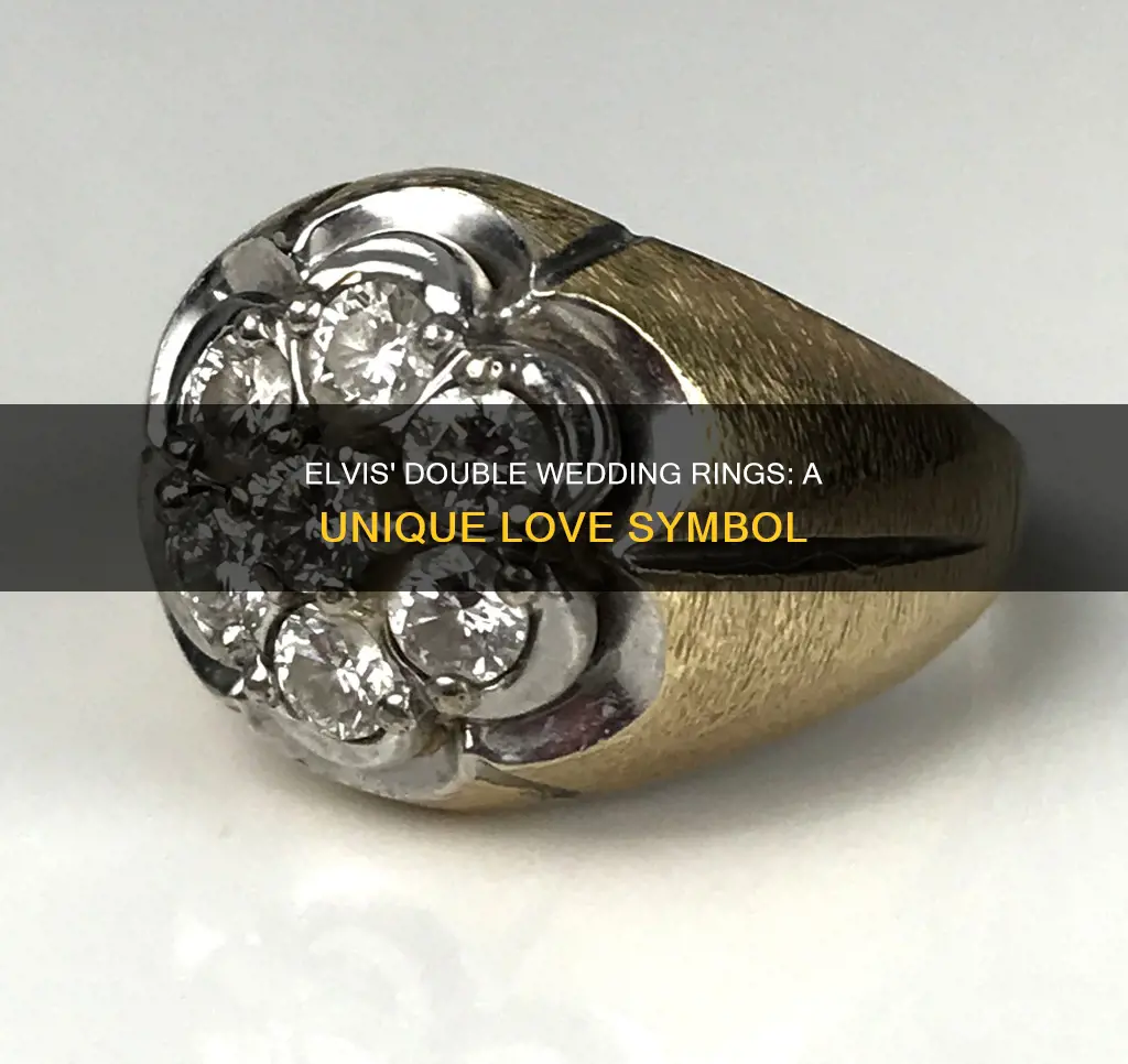 why did elvis presley have two wedding rings