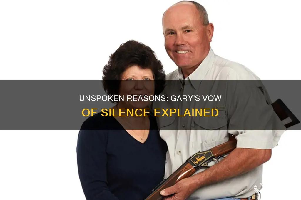why did gary take a vow of silence