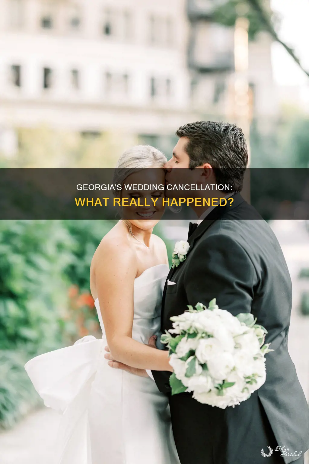 why did georgia cancel the wedding