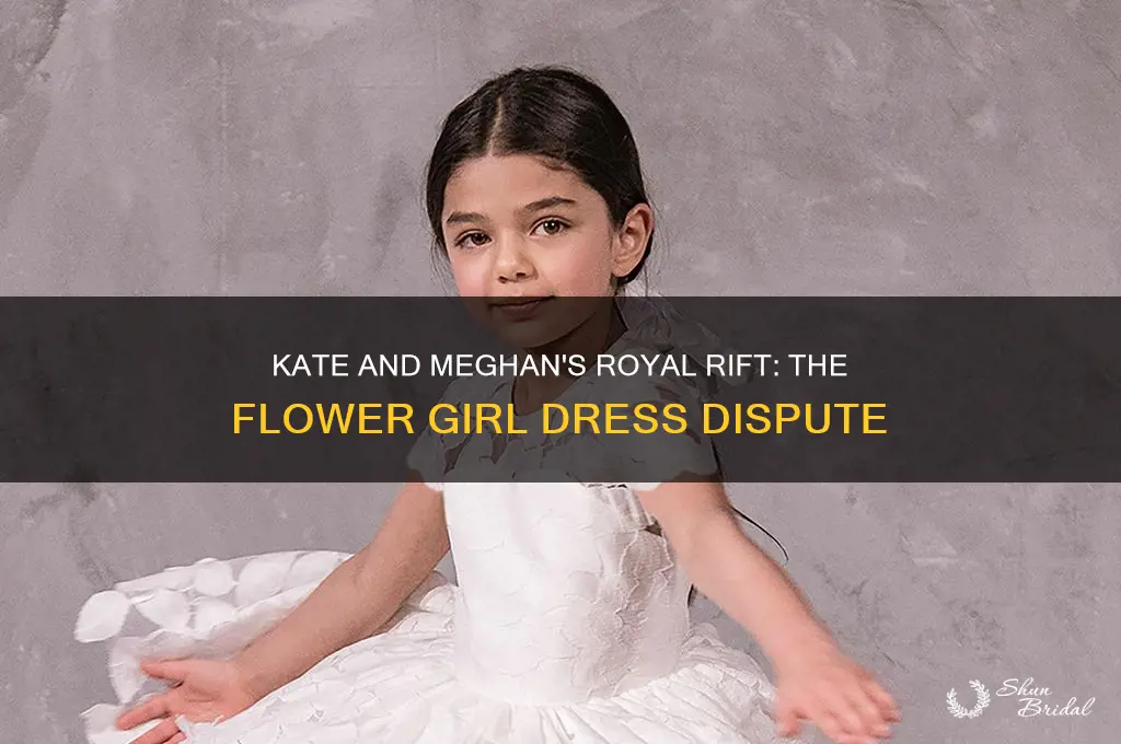 why did kate and meghan fight over flower girl dresses