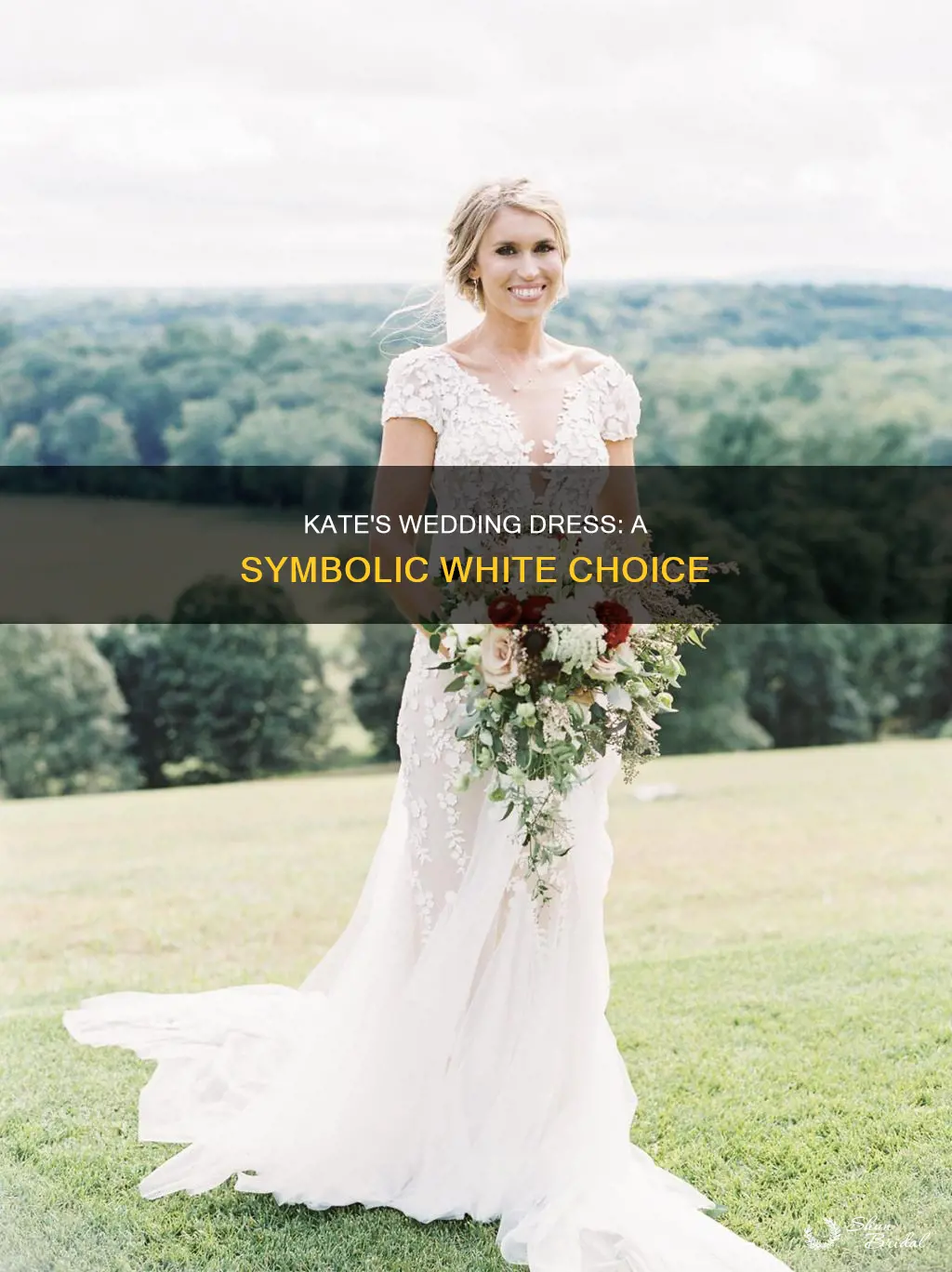 why did kate wear white dress to wedding