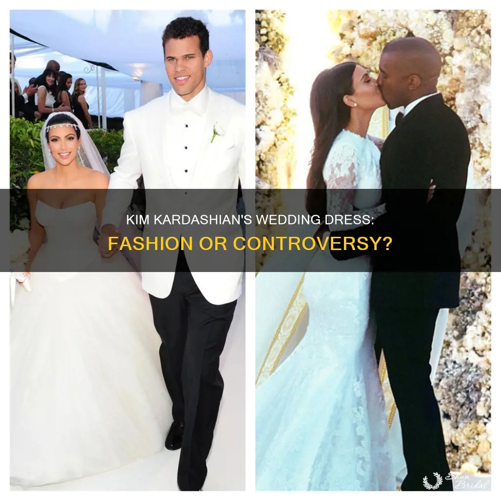 why did kim kardashian wear a wedding dress