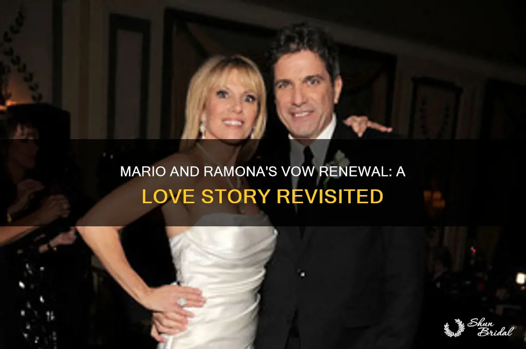 why did mario and ramona renew vows