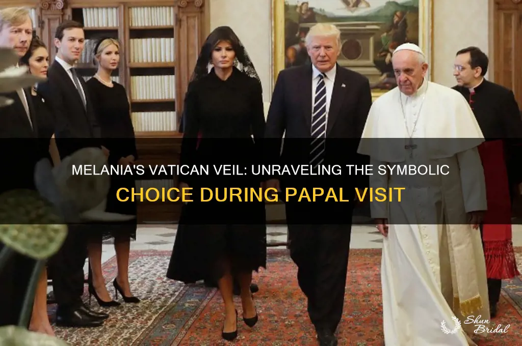 why did melania wear a veil with pope