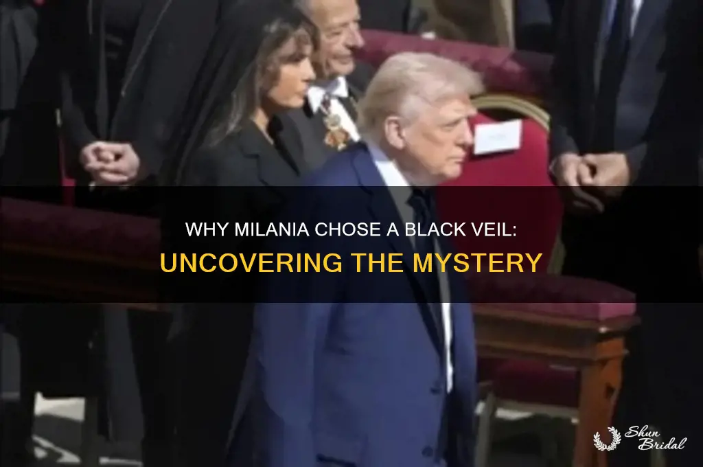why did milania wear a black veil