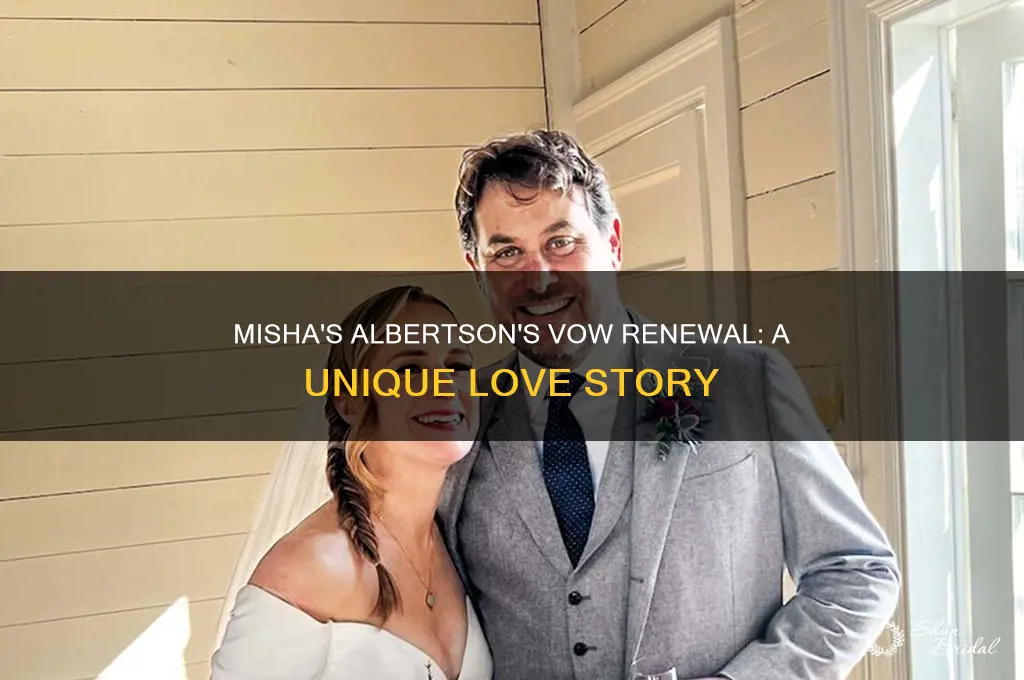 why did misha renew his wedding vows at an alberstons