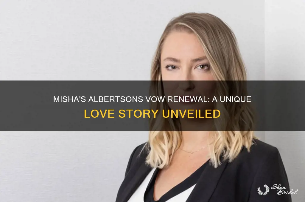 why did misha renew his wedding vows at an albertsons