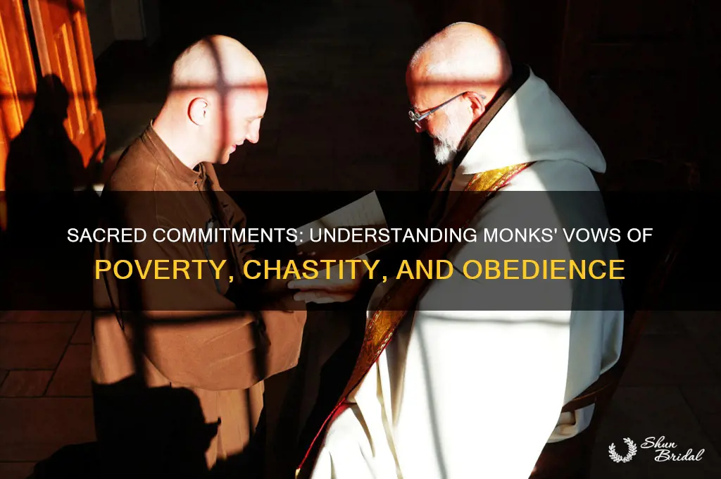 why did monks take vows