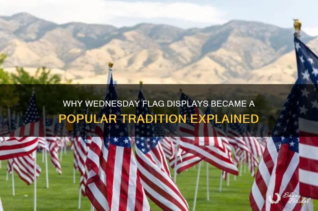 why did people fly flags on wed