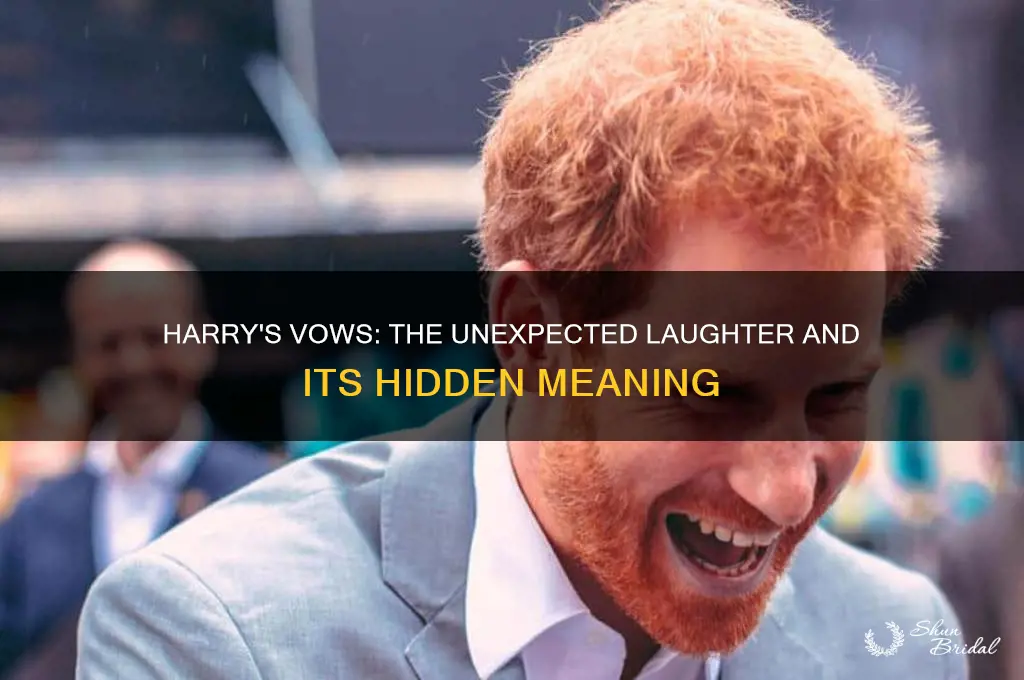 why did people laugh when harry said his vows
