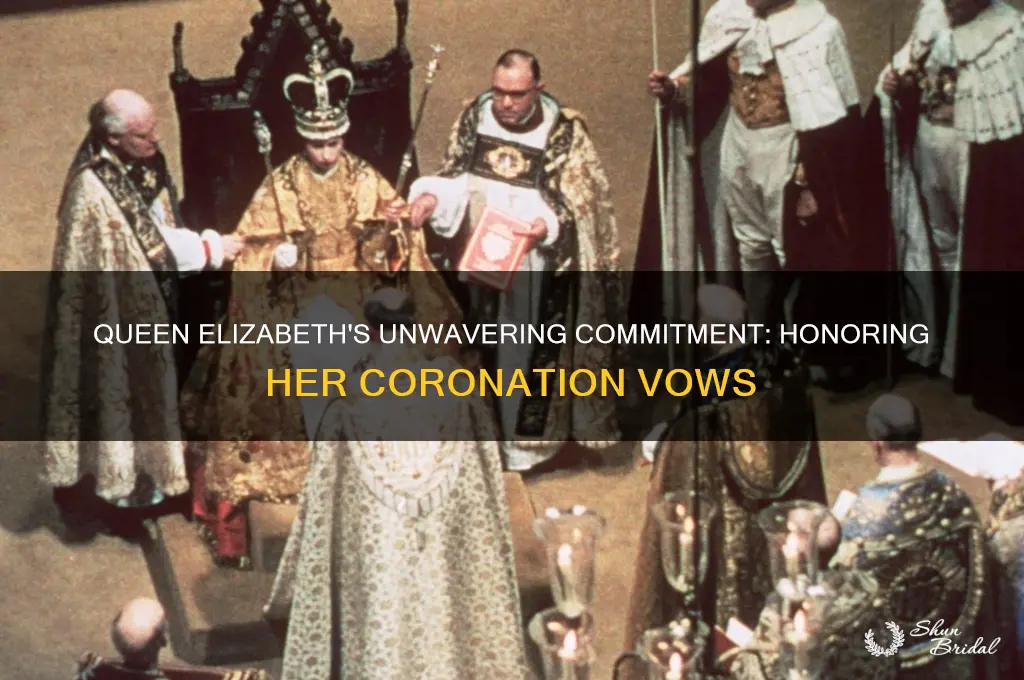 why did queen elizabeth and obey to her vows