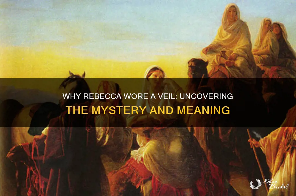 why did rebecca cover her face with a veil