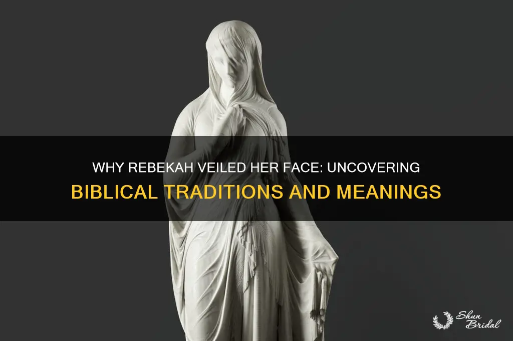 why did rebekah cover her face with a veil