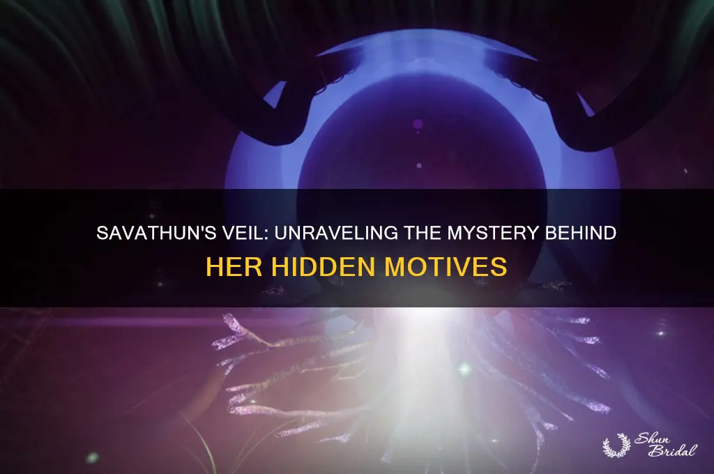 why did savathun hide the veil