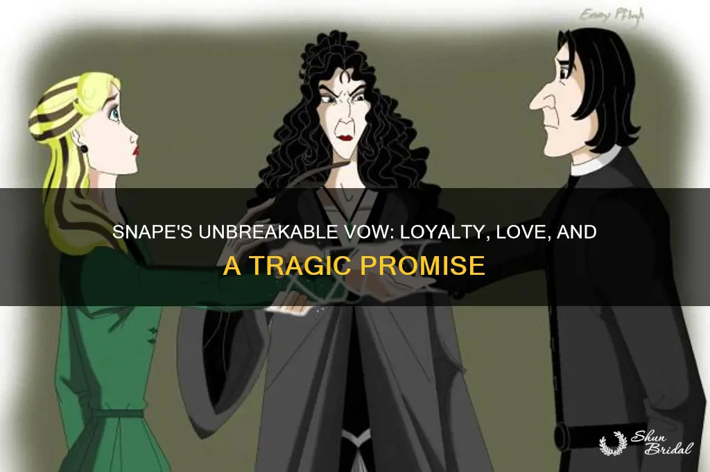 why did snape make the unbreakable vow
