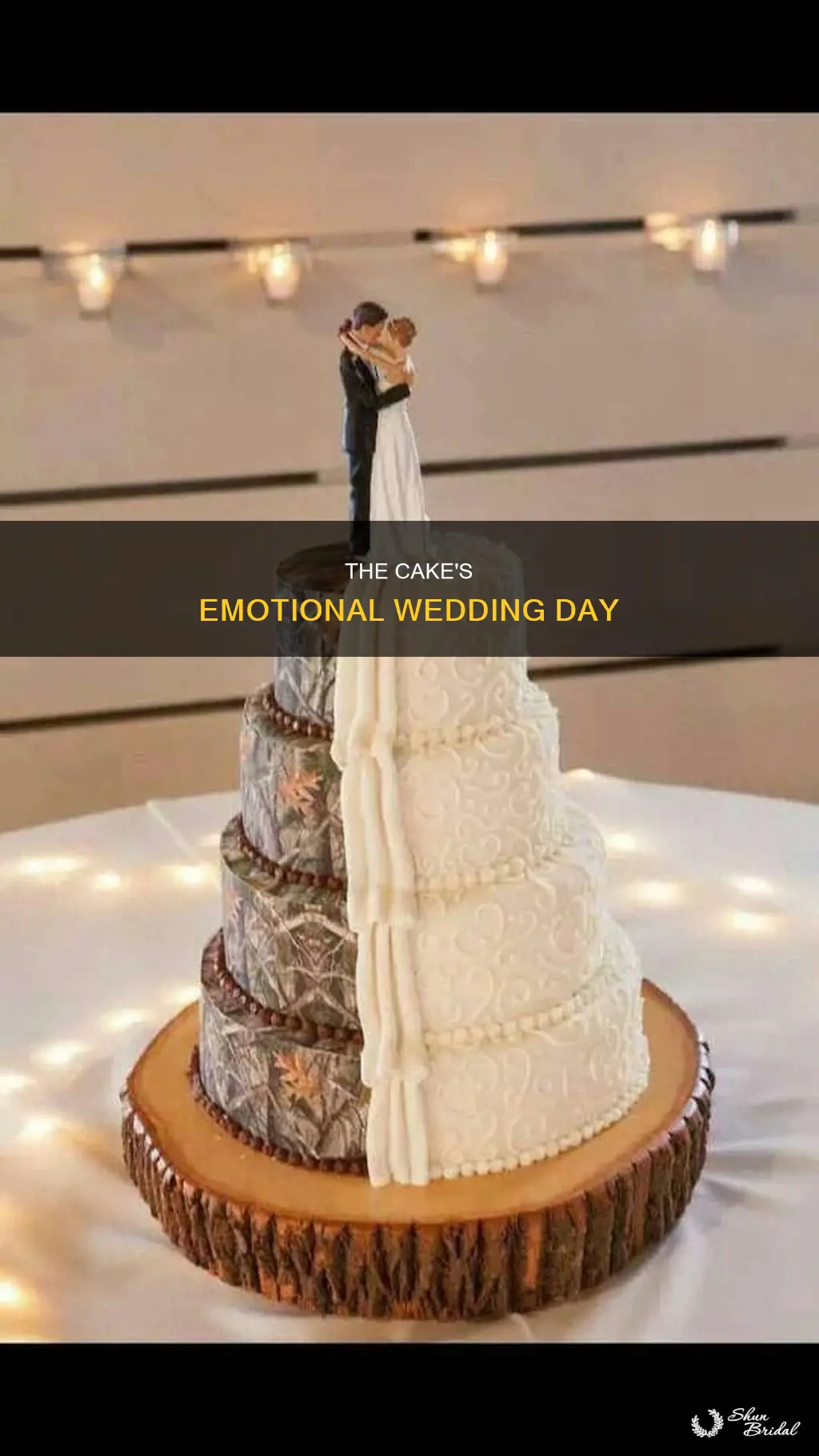 why did the cake need a tissue at the wedding