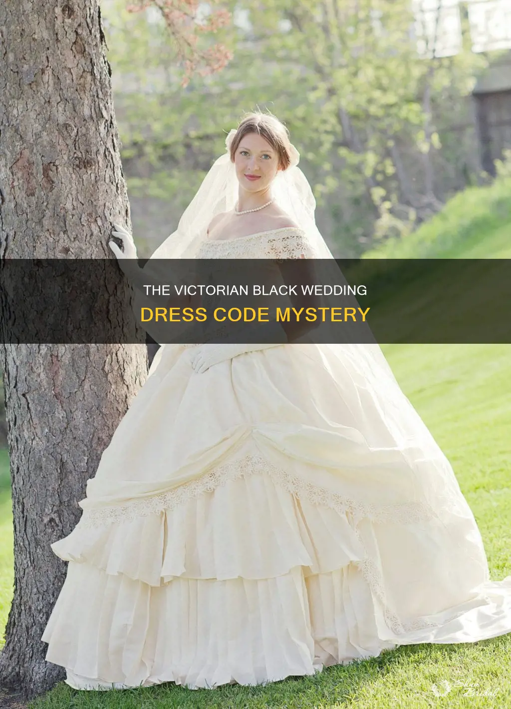 why did the victorians wear black wedding dresses
