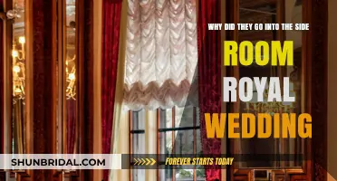 Royal Wedding Mystery: Why Did They Enter the Side Room?
