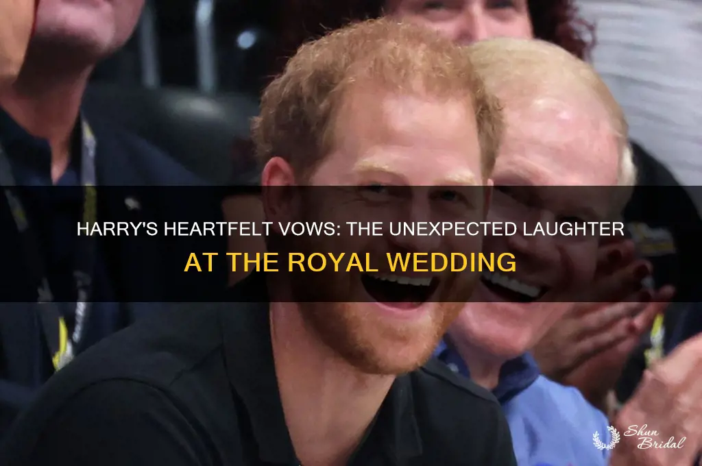why did wedding guests chuckle at harry