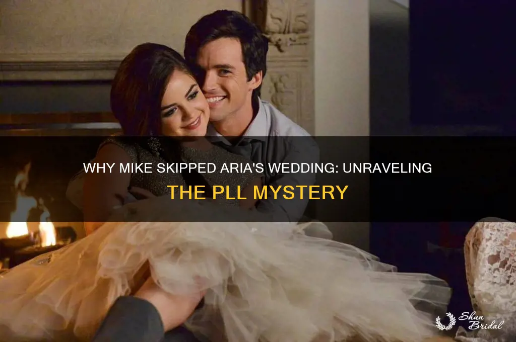 why didnt mike go to arias wedding in pll