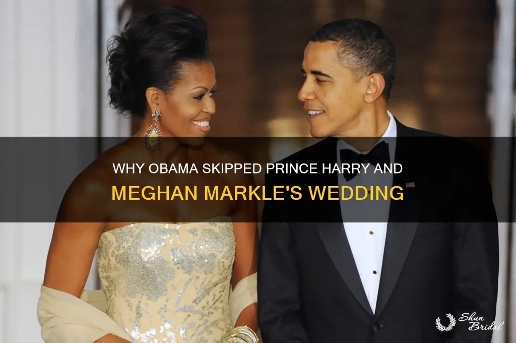 why didnt obama go to prince harry wedding