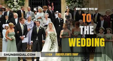 Why Pete Skipped the Wedding: Unraveling the Mystery Behind His Absence